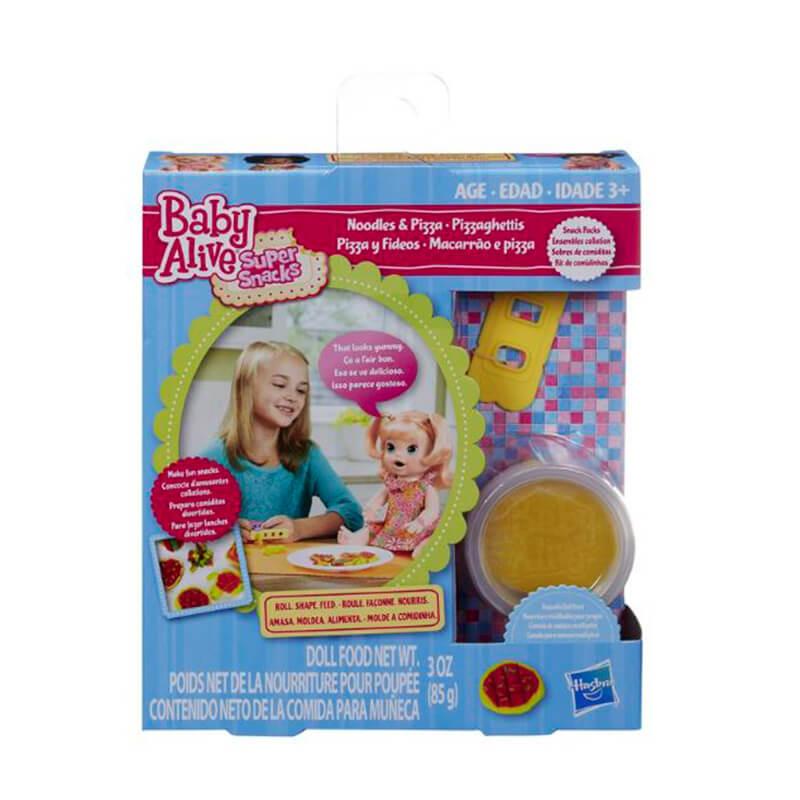 HASBRO Baby Alive B1451AS00 Snack Pack para Muñeca 4 Diseños Amarillo (ASST 1/4)