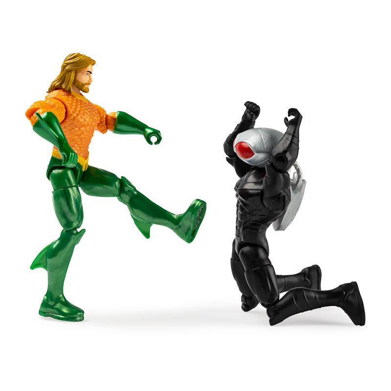 Spin Master Dc Comics 6065636 Figuras De Accion Aquaman & Black Manta 4 Plg.