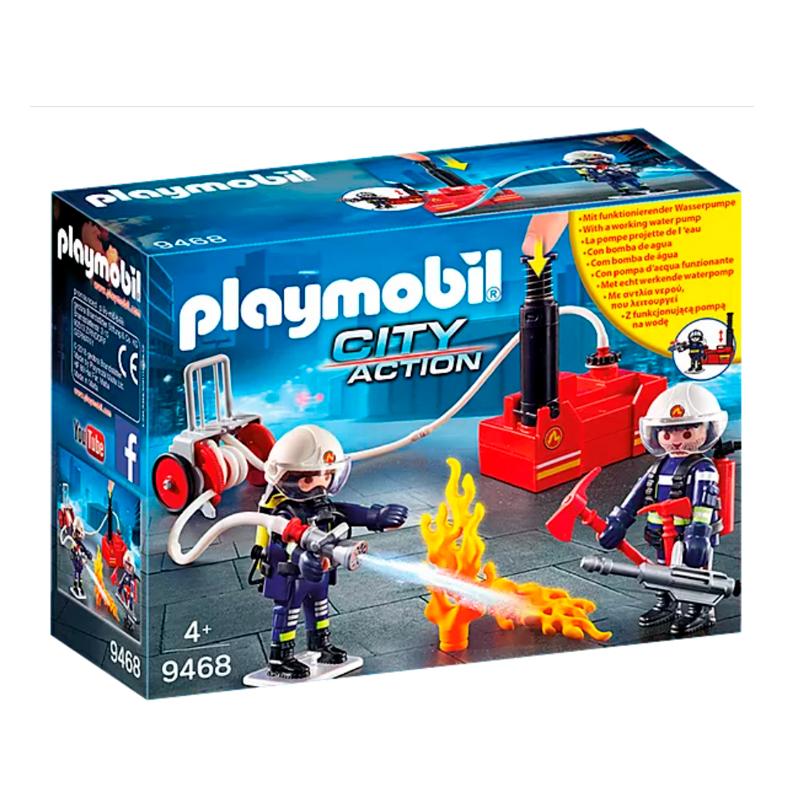 PLAYMOBIL City Action 9468 bomberos con bomba de agua