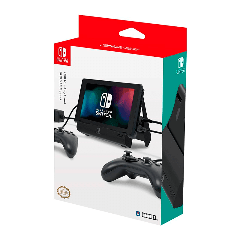 Soporte de Juego Hori Hub Multiport USB para Nintendo Switch Negro (Black)