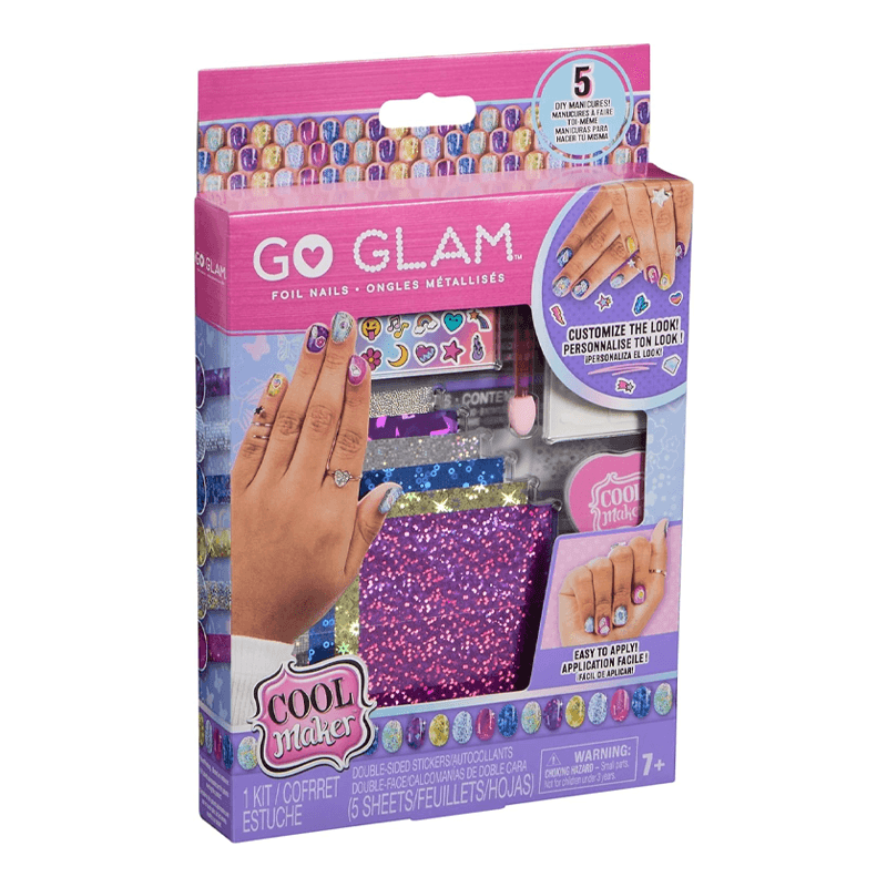 Spin Master Cool Maker 6071780 Go Glam Kit De Uñas Con Lámina Brillante Y Calcomanías