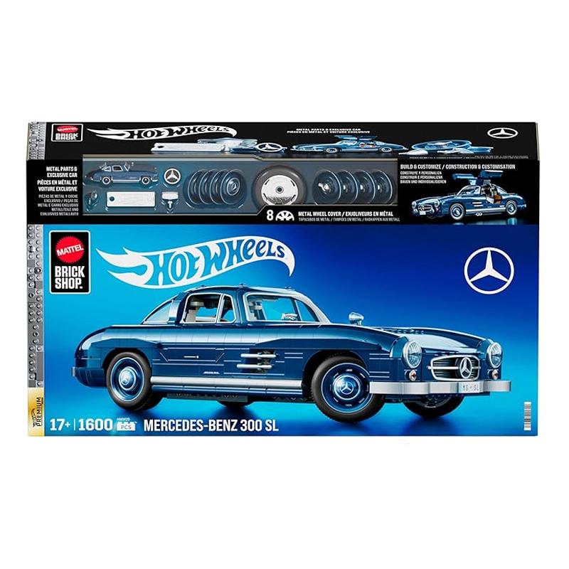 Mattel Hot Wheels Hww25 Brick Shop Auto Clasico De Coleccion A Escala Mercedes Benz 300 Sl