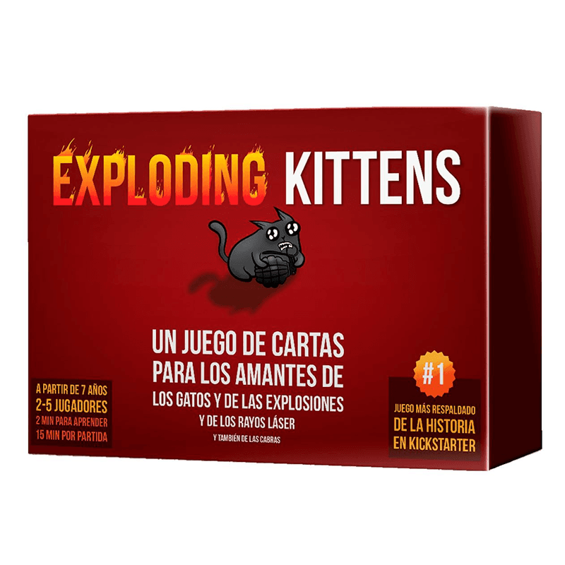 Exploding Kittens Llc Ekiek01Es Juego De Cartas Gatitos Explosivos V Ingles